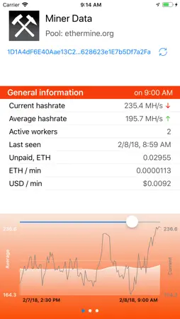 Miner Data screenshot 1