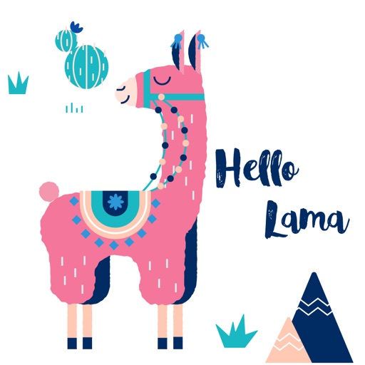 Llama Love Stickers icon