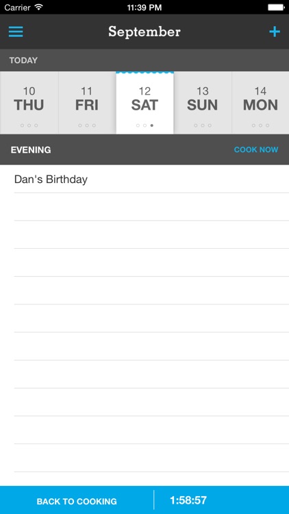 Pepperplate Cooking Planner