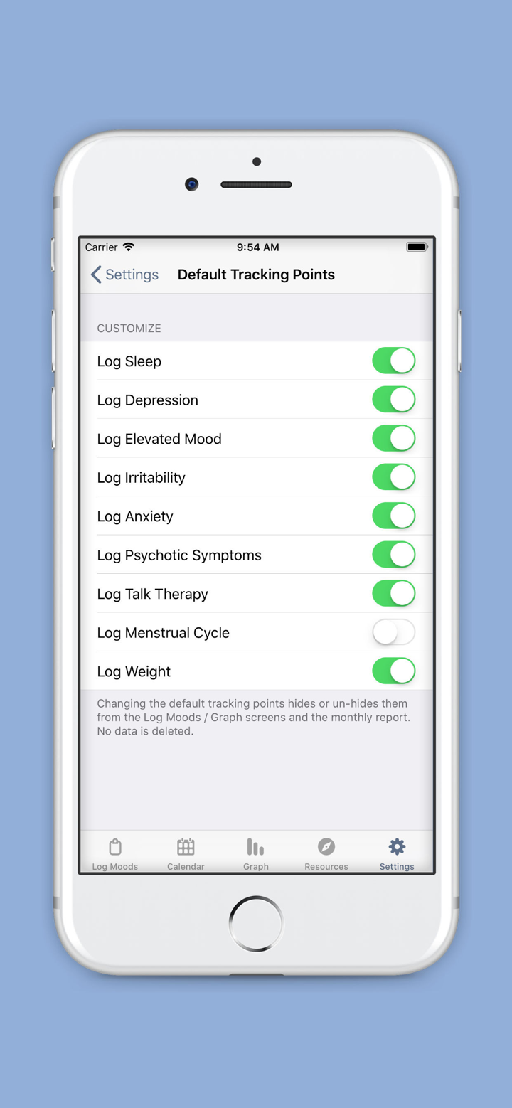 eMoods Bipolar Mood Tracker screenshot 5
