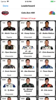 racing schedule for nascar iphone screenshot 2