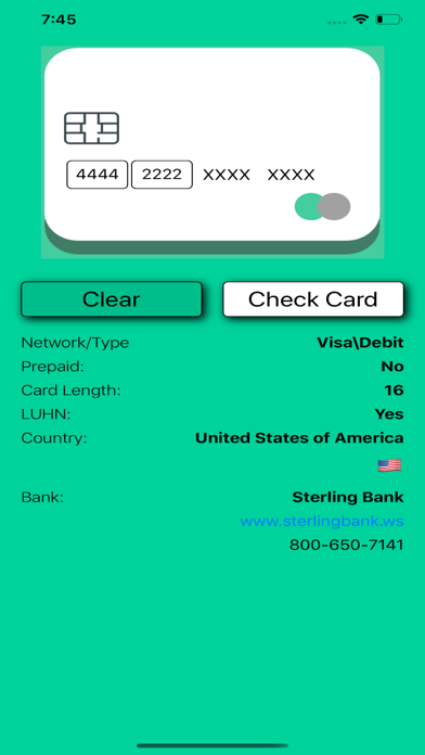 Card Checkr Screenshot