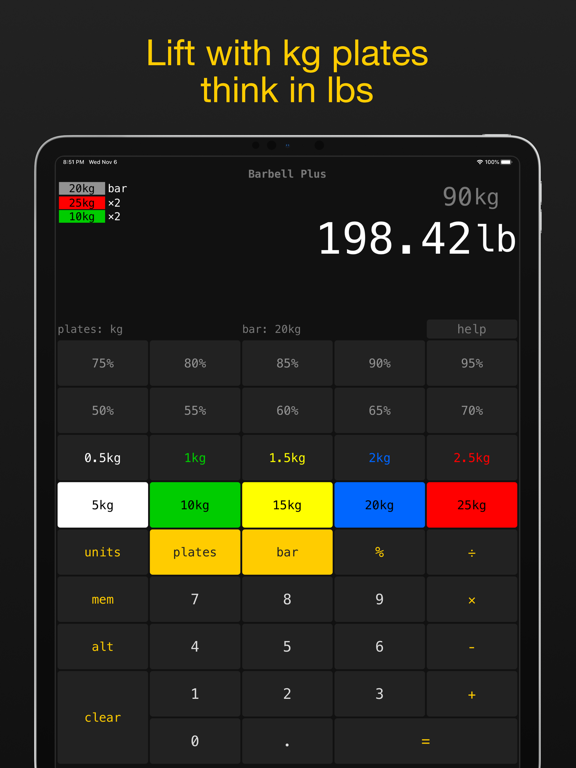 Barbell Plus iPad screenshot 2 - Health & Fitness app