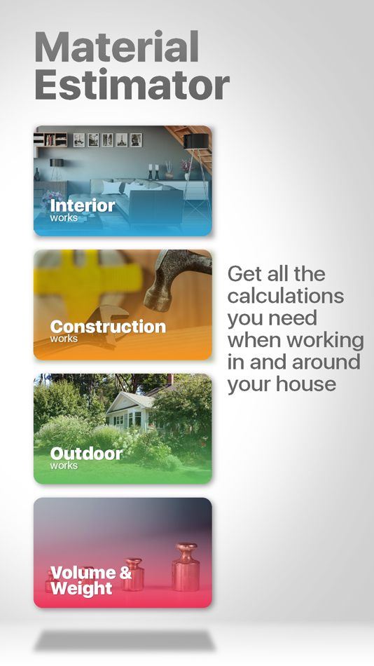 #1. Project Construction Estimator (iOS) 由: Hive 5 Studio DOO