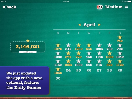 ▻ Solitaire + iPad app afbeelding 2