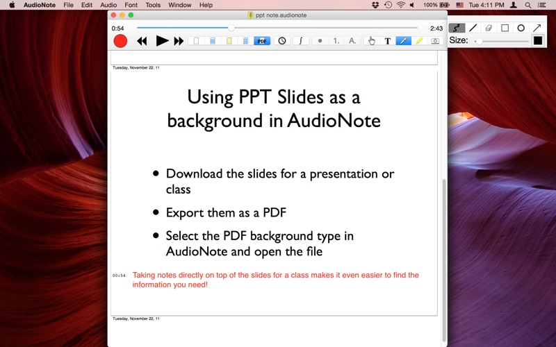 How to cancel & delete audionote—note+voice recorder 4