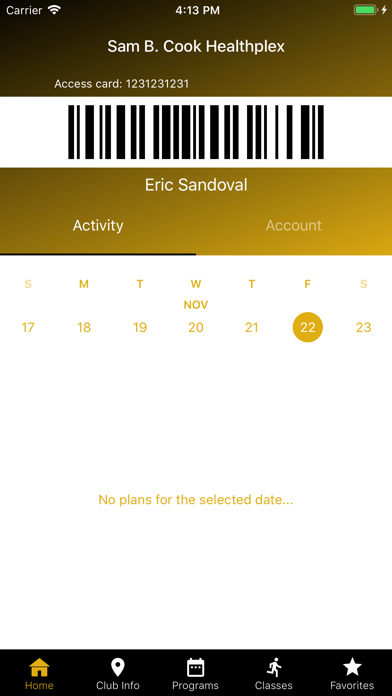 Sam B. Cook Healthplex Screenshot