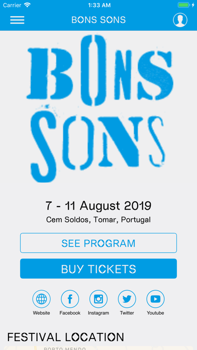 Screenshot #1 pour Bons Sons Festival