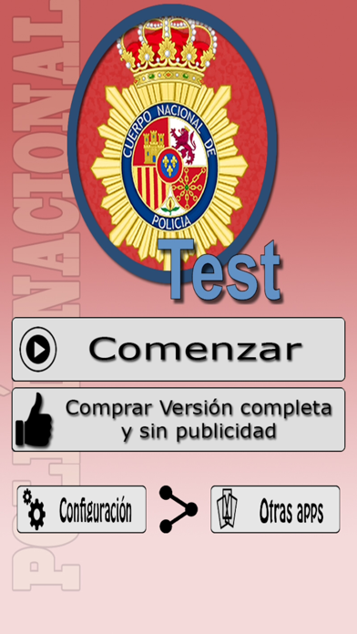 Screenshot #1 pour TestOpos Policia Nacional