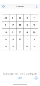 Schulte table - fast reading. screenshot #1 for iPhone