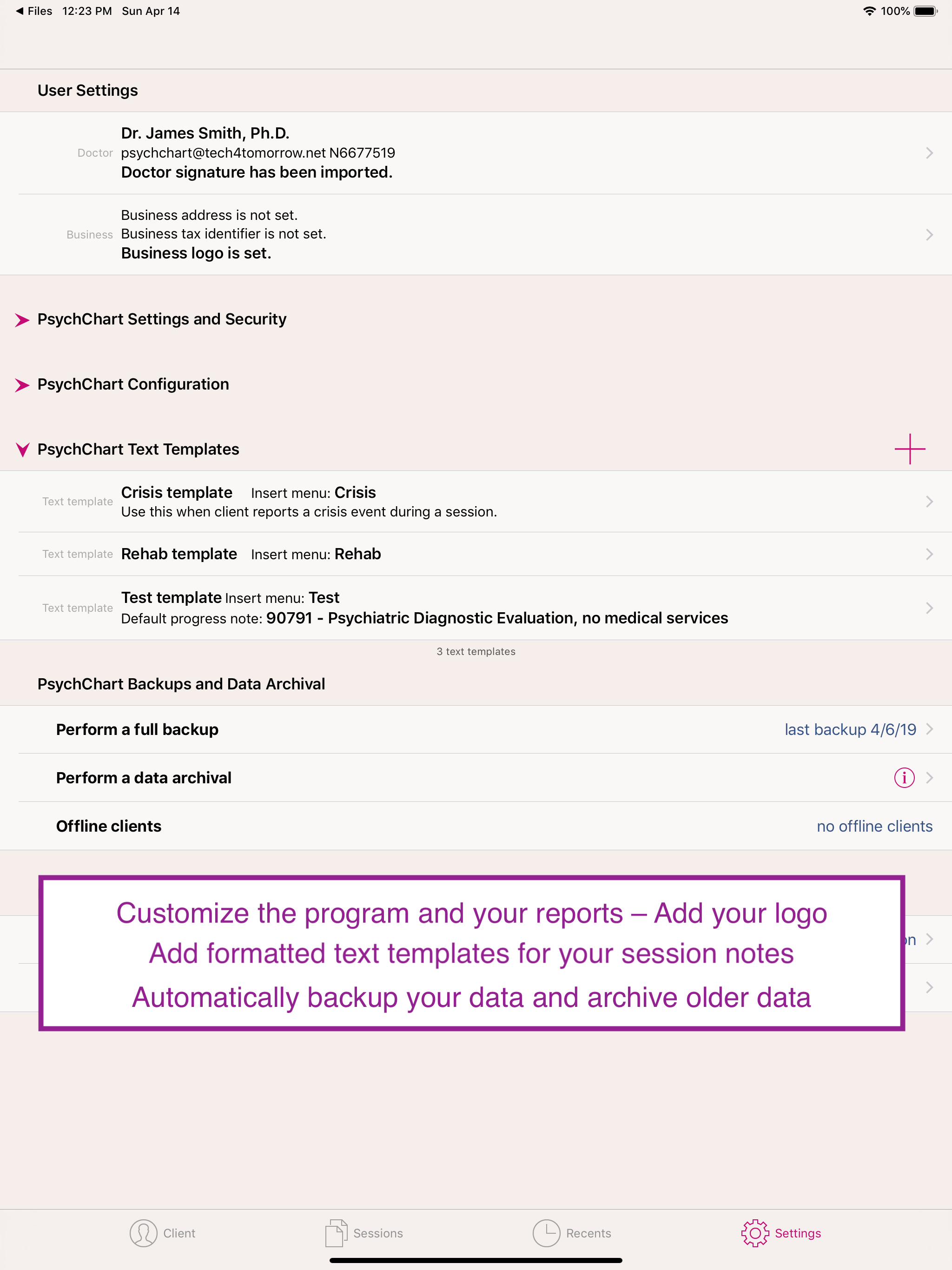 PsychChart screenshot 7