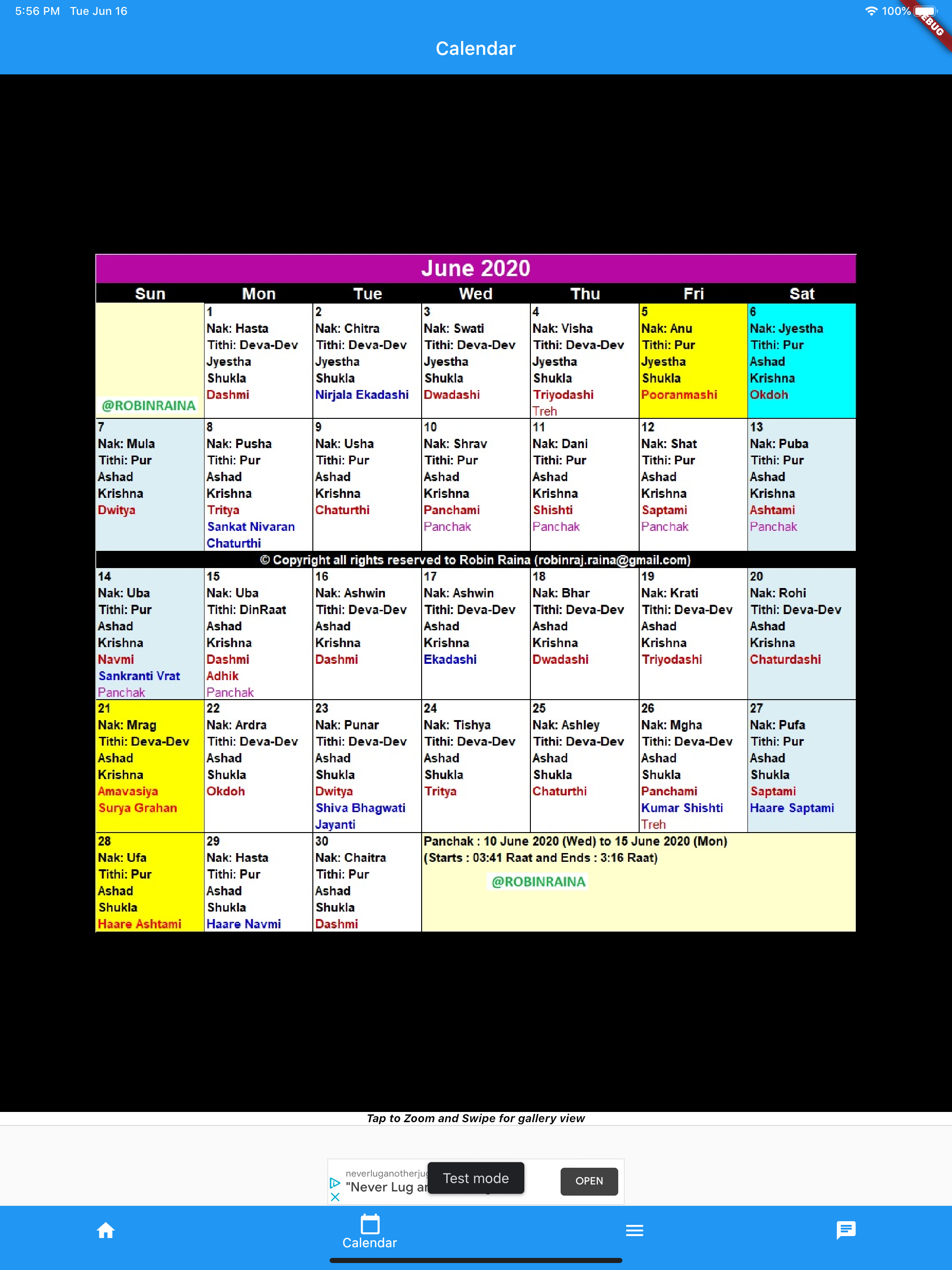 Kashmiri Calendar