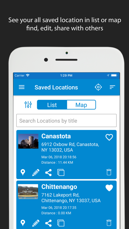 #3. Save Location GPS (iOS) 게시자: RAYO INNOVATIONS PRIVATE LIMITED
