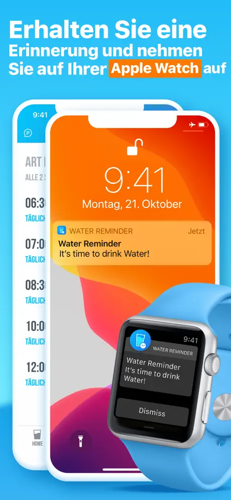 Wassertracker: Trinkerinnerung