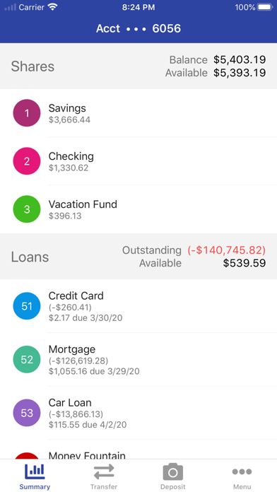 San Juan Credit Union Screenshot