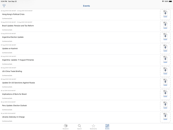 Eurasia Group iPad screenshot 5 - Business app