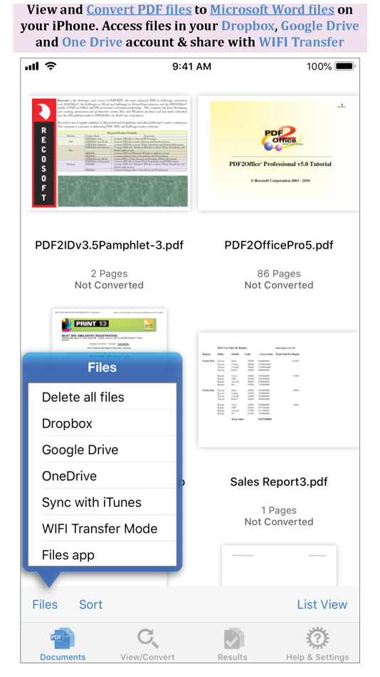 PDF to Word by PDF2Office - 1.7.5 - (iOS)