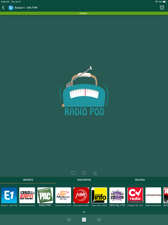 Screenshot #5 pour Radio Pod - Live Online Radio
