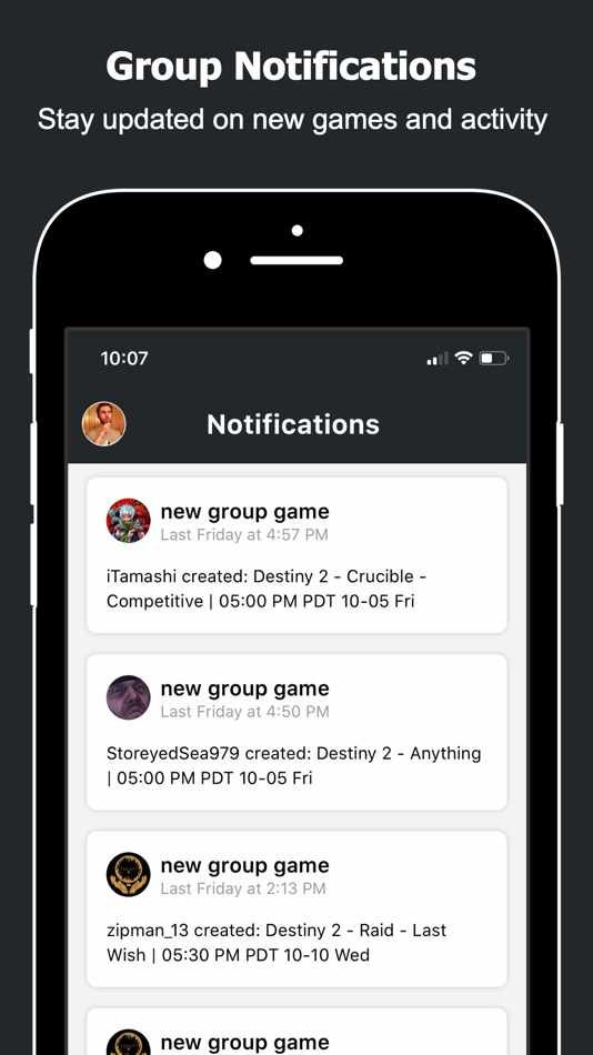 #4. The100.io Destiny 2 Groups (iOS) 由: Resonant Ventures, LLC