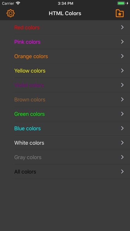 HTML Color codes. WEB Palette screenshot-6