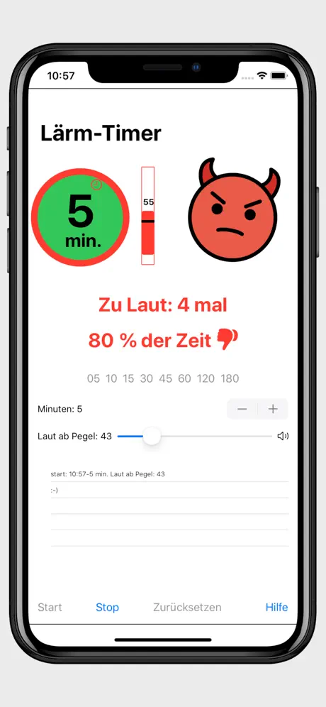 Lärm Timer / Lärmampel