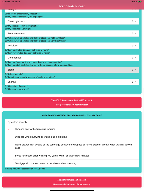 GOLD Criteria for COPD screenshot 3