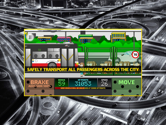 City Bus Driving Simulator 2D