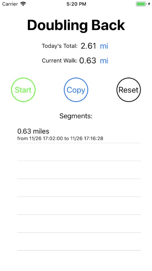 Doubling Back (iOS) By: Terry NIGHTINGALE Doubling Back (iOS) By: Terry NIGHTINGALE