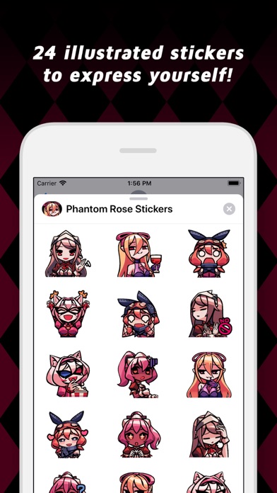 Phantom Rose Stickers screenshot 3
