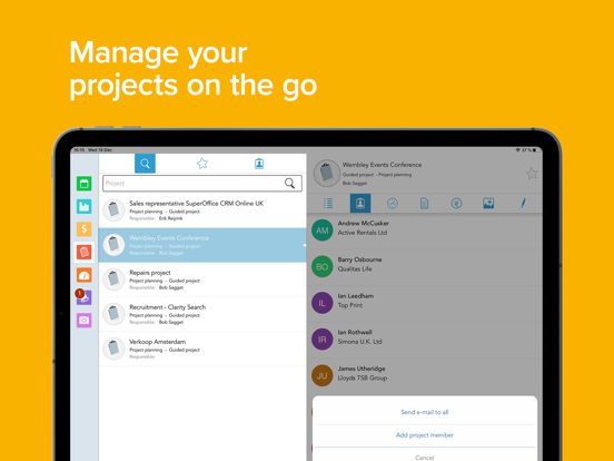 SuperOffice Pocket CRM iPad screenshot 5 - Business app