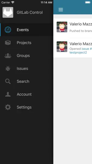 Control for GitLab screenshot 1