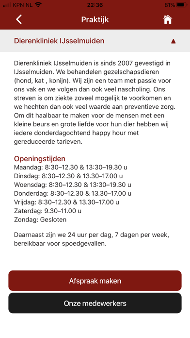 Dierenkliniek IJsselmuiden App Screenshot