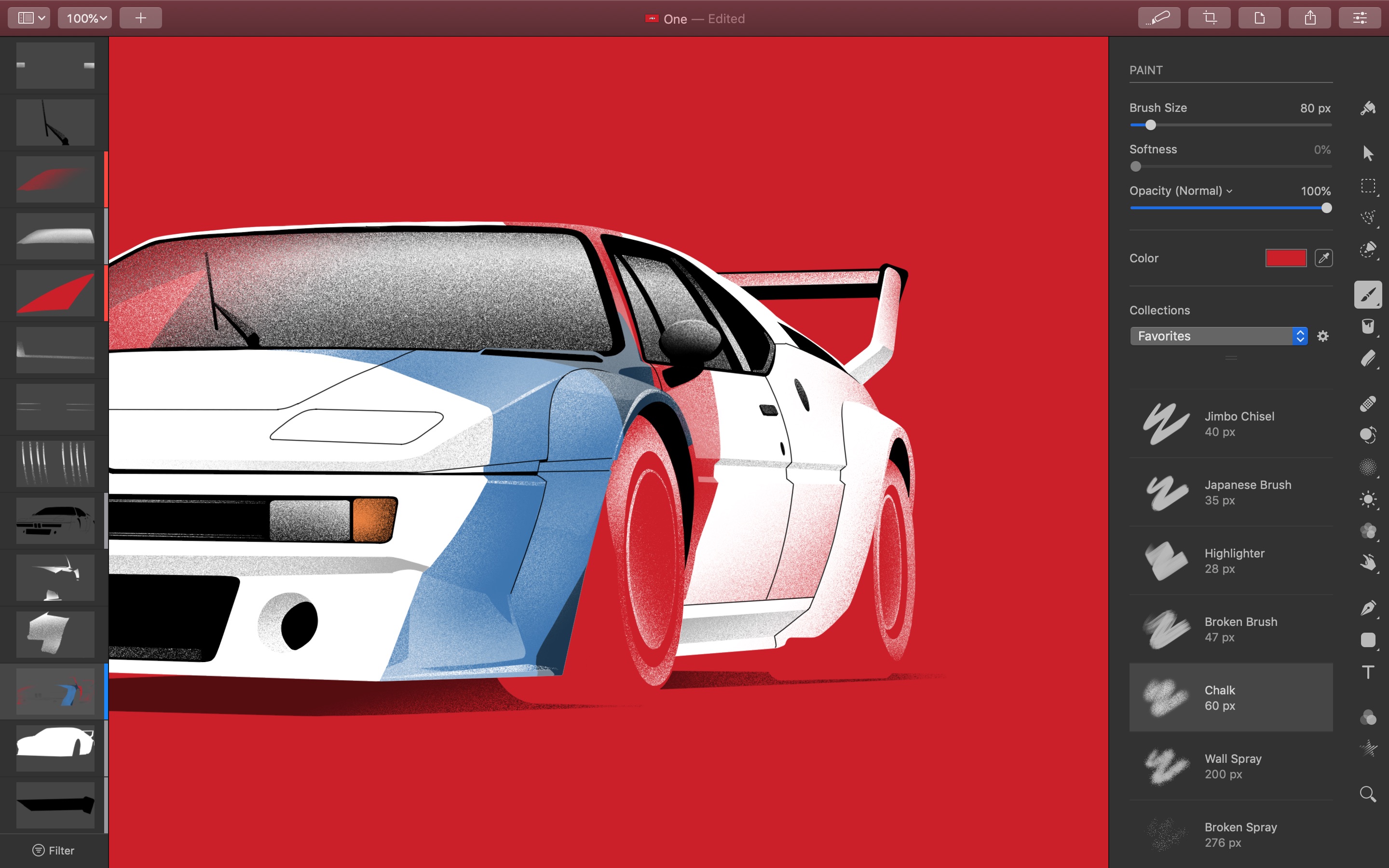 Screenshot do app Pixelmator Pro