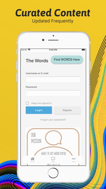 The Words: What To Say When...
