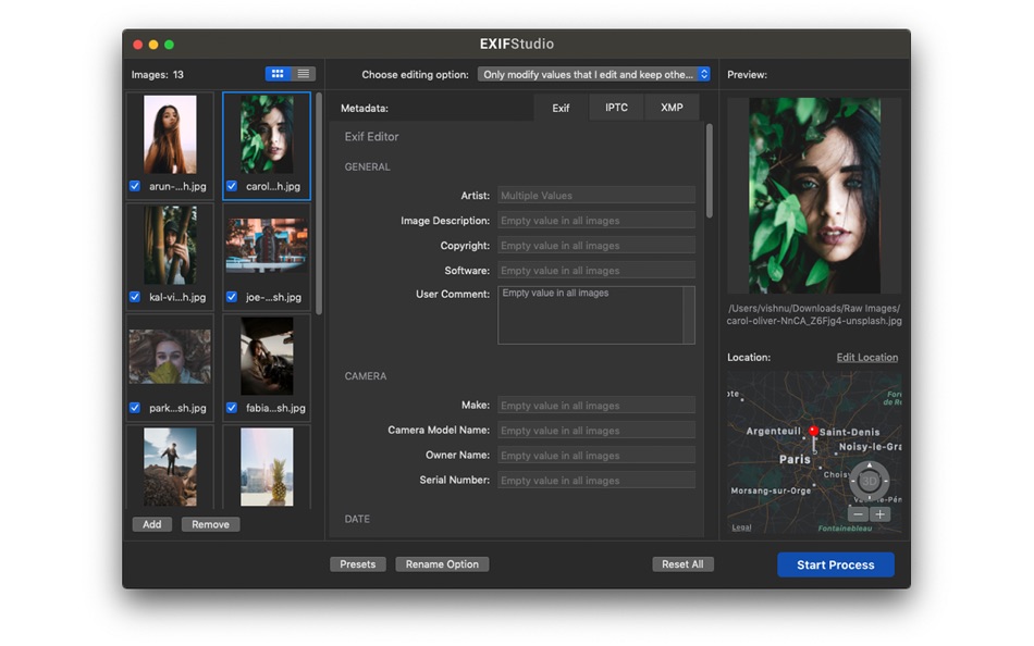 #2. EXIF Studio - Metadata Editor (macOS) 由: Wise Tech Labs Private Limited