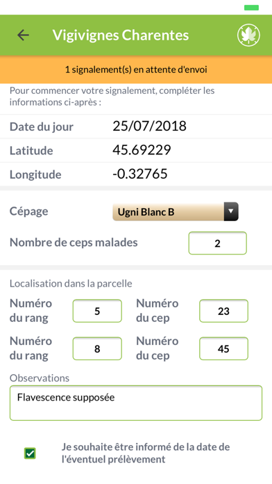 Screenshot #3 pour Vigivignes Charentes