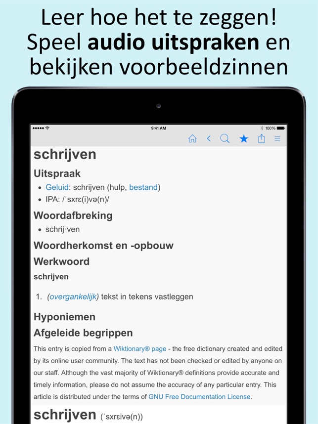Nederlands Woordenboek. on the App Store