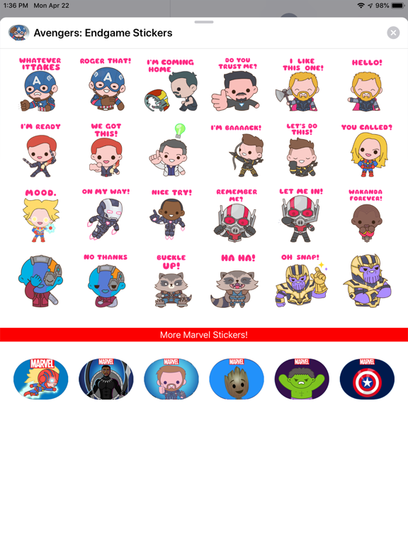 Avengers: Endgame Stickersのおすすめ画像2