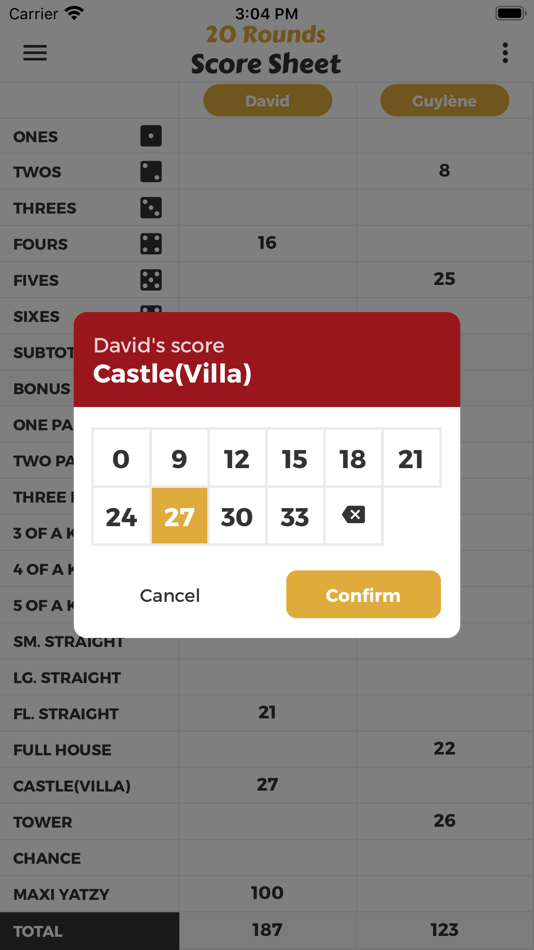 #3. 20 Rounds Score Sheet (iOS) By: David Colin