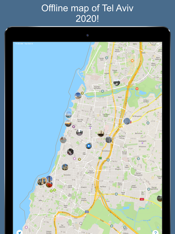 Tel Aviv 2020 — offline mapのおすすめ画像1