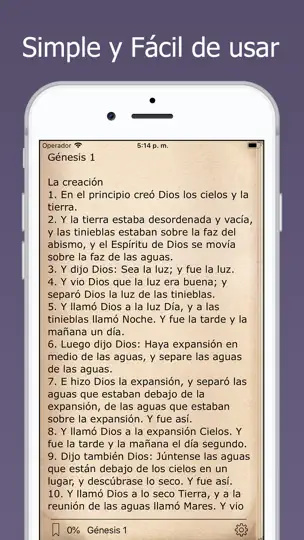 Captura de pantalla de La Biblia En Español Escritura en iPhone 1