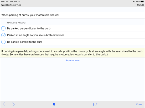 Motorcycle Test Prep iPad screenshot 5 - Education app