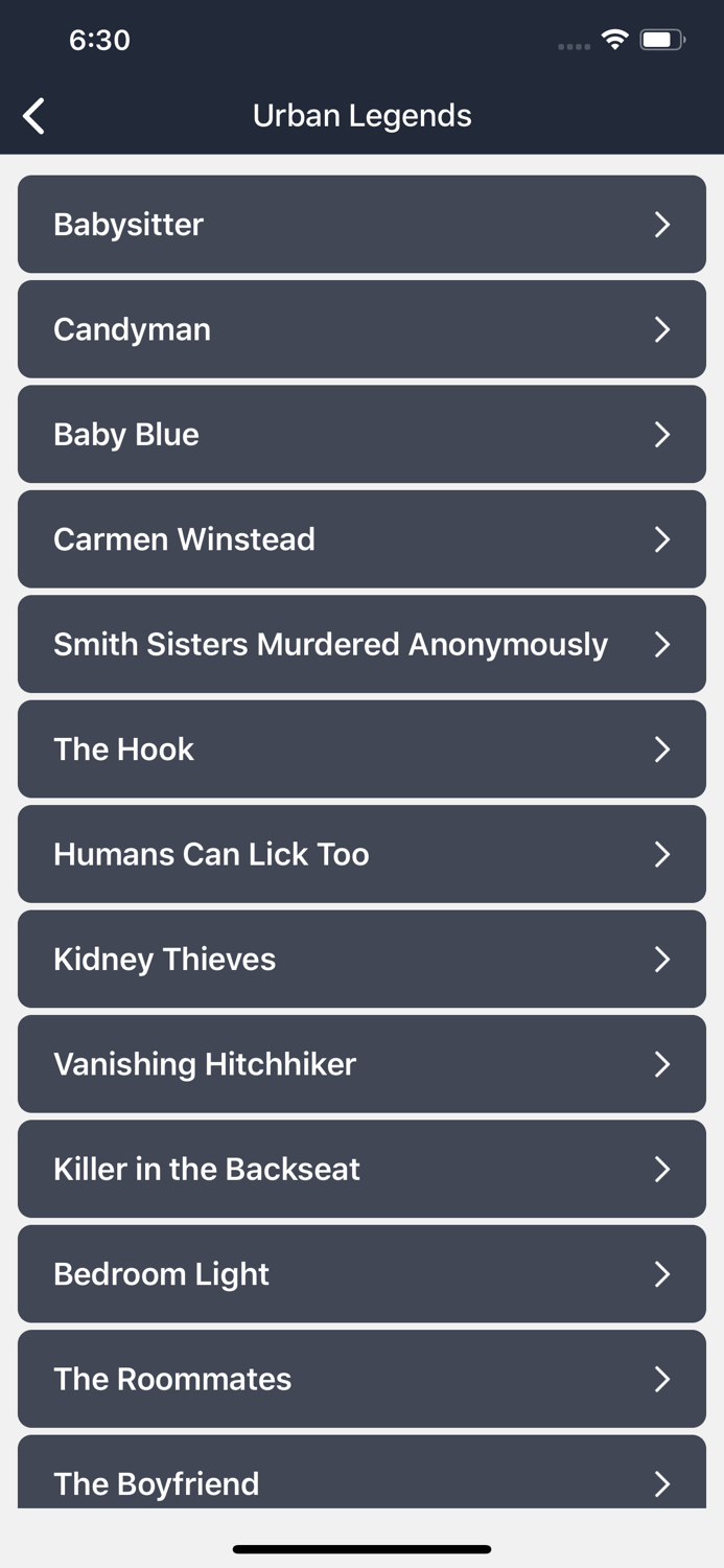 Horror Stories and Scary Stories