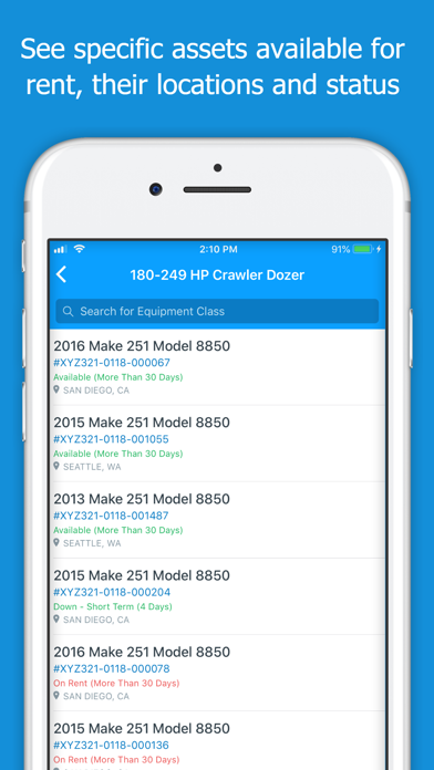 Rouse Rental App Screenshot