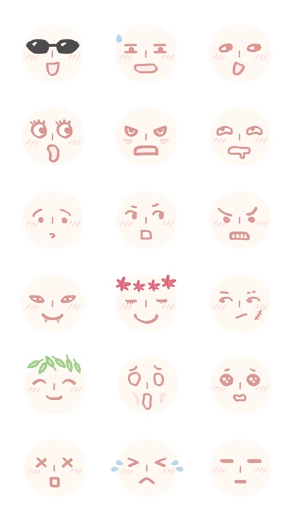 Face Emojis 2 Sticker Pack screenshot-3