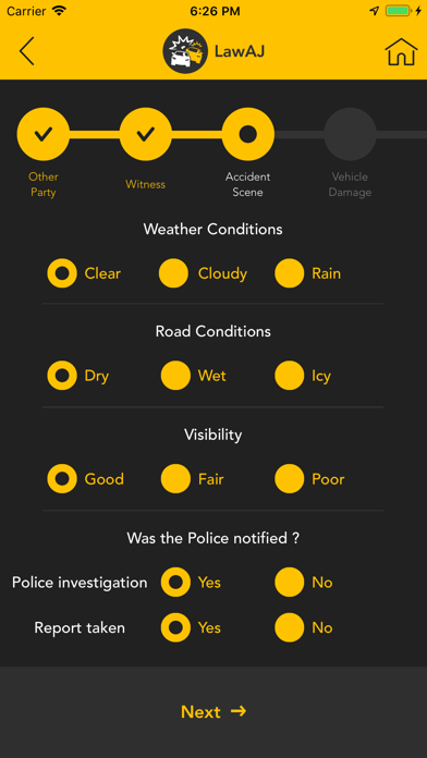 LawAJ Auto Accident Law Help iPhone screenshot