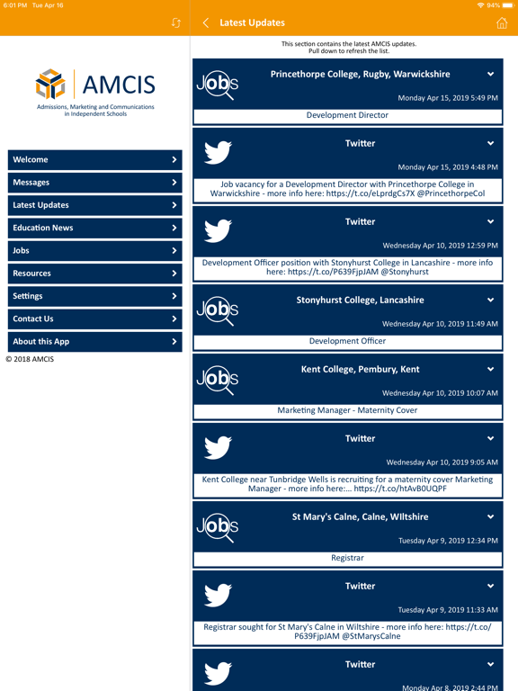 Screenshot #5 pour AMCIS Member App