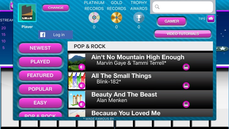 Play Along Keys  piano karaoke