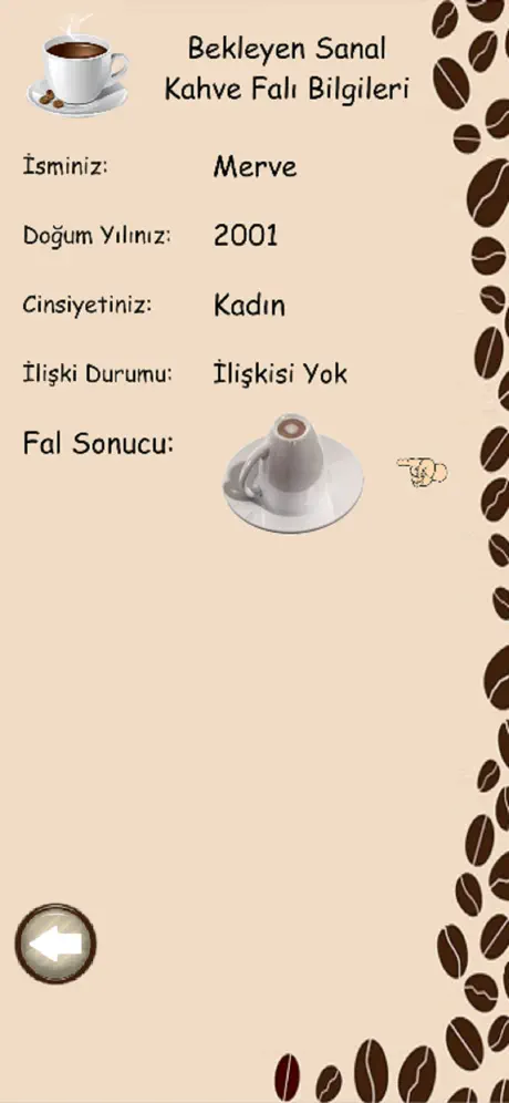 Sanal Kahve Falı