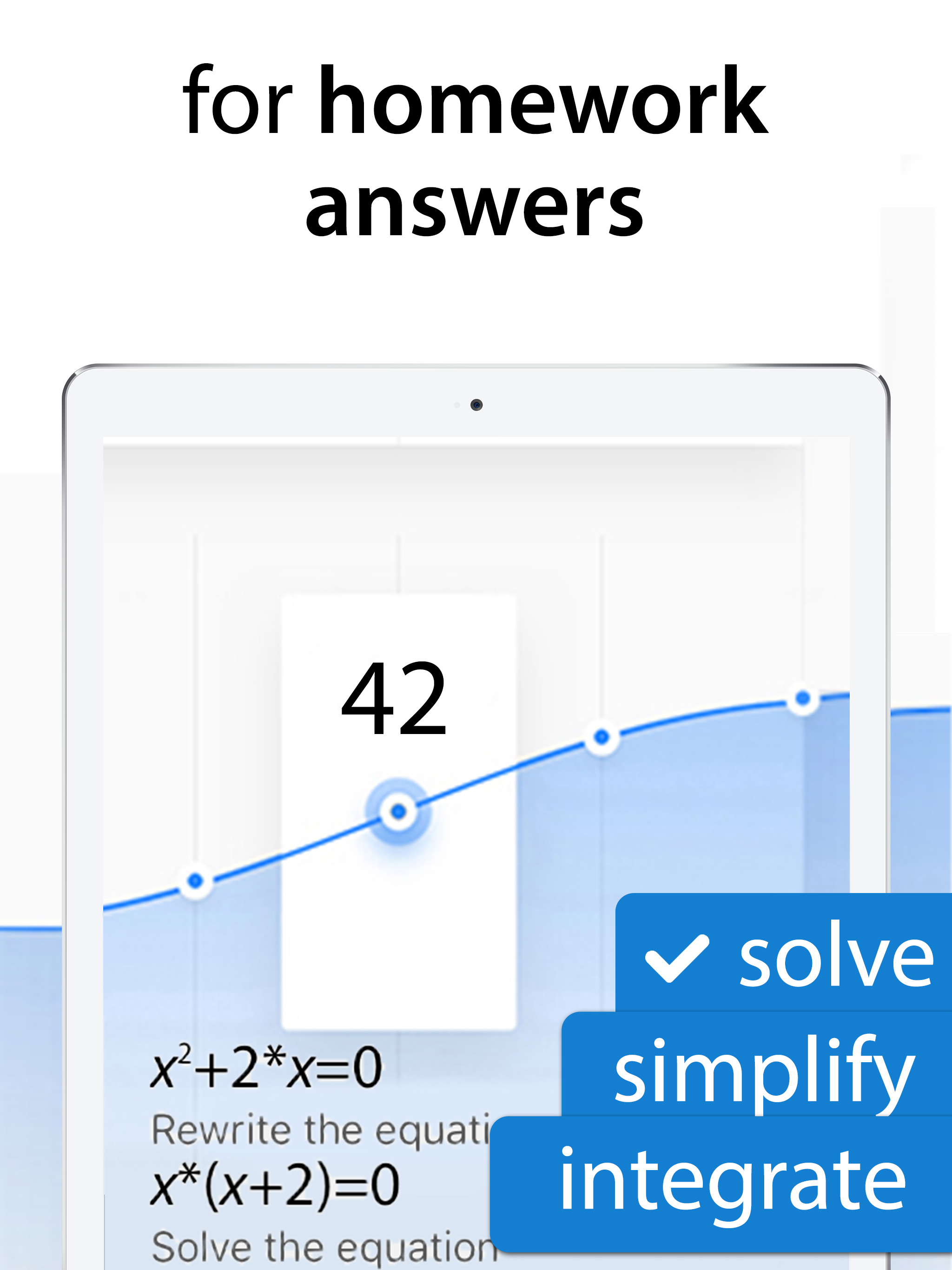 Math problem solver, photo